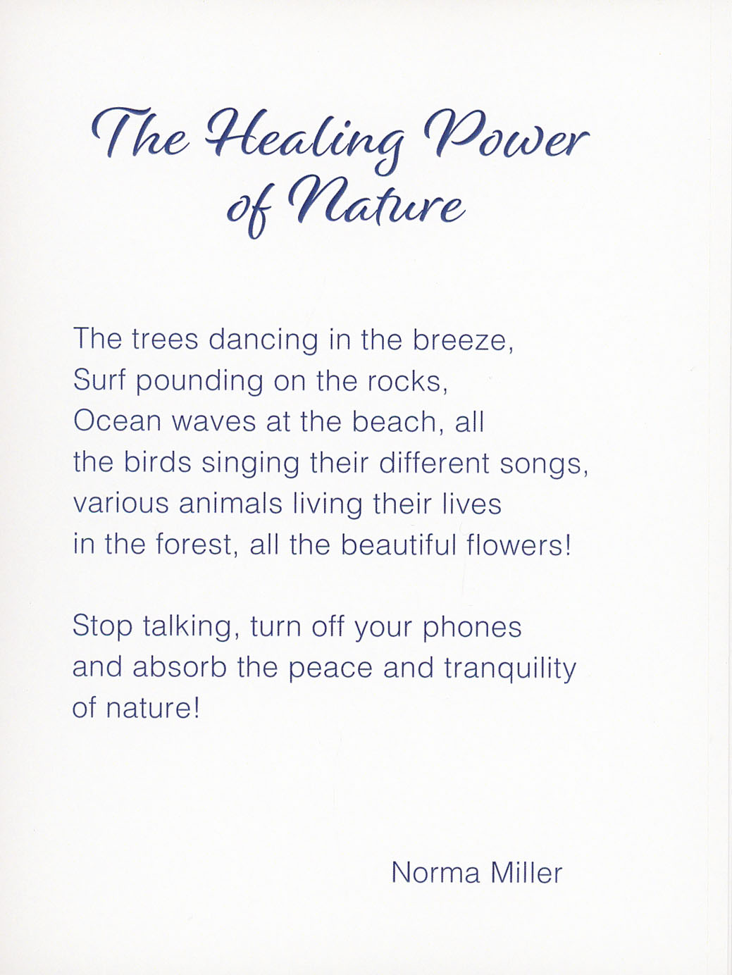The Healing Power of Nature